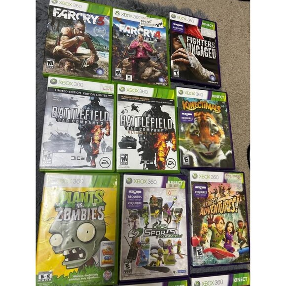 Lot Of 16 Xbox 360 Games Includes Kinect & Regular Games - Picture 2 of 4